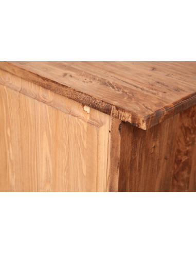 Comò Country in legno massello di tiglio finitura naturale 114x49x99 cm Comò Country in legno massello di tiglio finitura naturale 114x49x99 cm