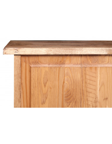 Mesa de cabeceira do país em madeira de cal sólida acabamento natural 50x35x75 cm Mesa de cabeceira do país em madeira de cal sólida acabamento natural 50x35x75 cm