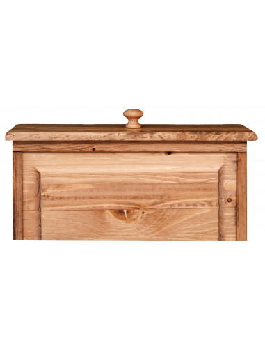 Mesa de cabeceira do país em madeira de cal sólida acabamento natural 50x35x75 cm Mesa de cabeceira do país em madeira de cal sólida acabamento natural 50x35x75 cm