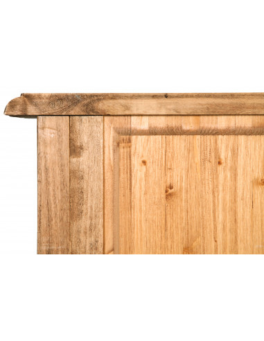 Comò Country in legno massello di tiglio finitura naturale 100x48x85 cm Comò Country in legno massello di tiglio finitura naturale 100x48x85 cm