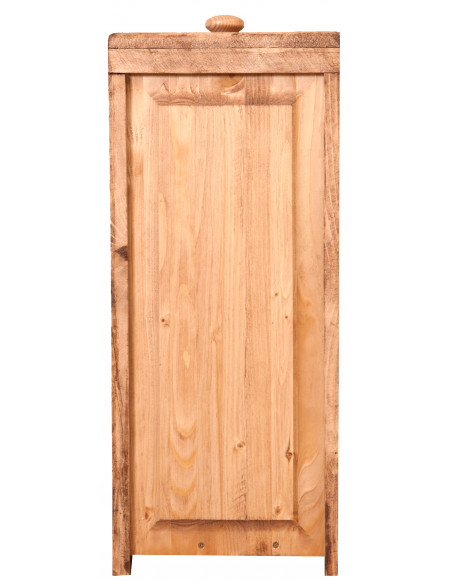 Armário de TV do país em madeira sólida estrutura de telha branco antiqued natural finish 150x51x56 cm