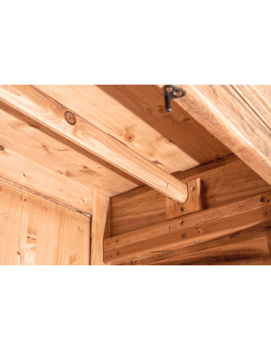 Armadio Country in legno massello di tiglio finitura naturale 100x50x210 cm Armadio Country in legno massello di tiglio finitura naturale 100x50x210 cm