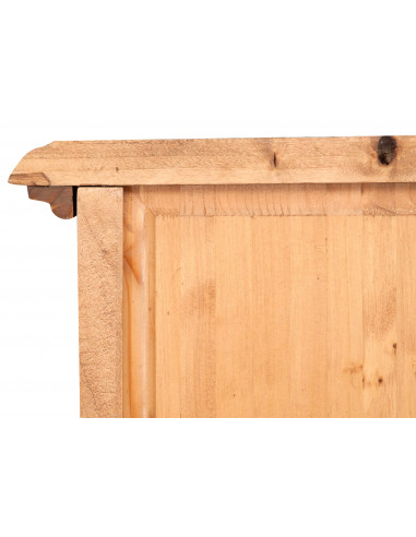 Vetrina Country in  legno massello di tiglio finitura naturale 55x43x150 cm Vetrina Country in  legno massello di tiglio finitura naturale 55x43x150 cm