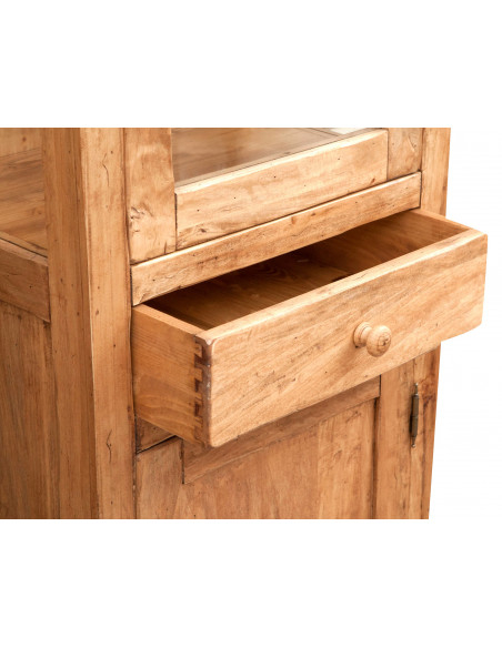Veterina País em madeira maciça cal natural finish 55x43x150 cm