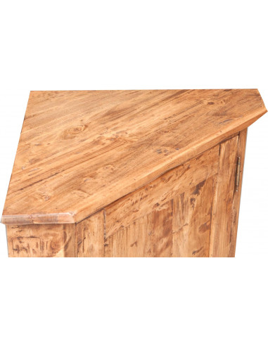 Angoliera Country in legno massello di tiglio finitura naturale 50x50x92 cm Angoliera Country in legno massello di tiglio finitura naturale 50x50x92 cm