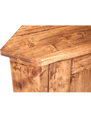 Angoliera Country in legno massello di tiglio finitura naturale 50x50x92 cm Angoliera Country in legno massello di tiglio finitura naturale 50x50x92 cm