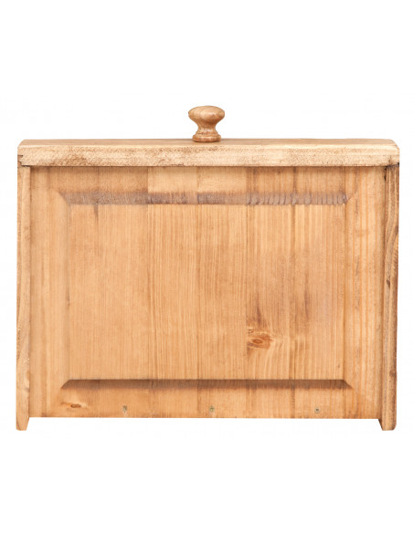 Mesa consola country em madeira maciça de limão, acabamento natural 73x36x75 cm