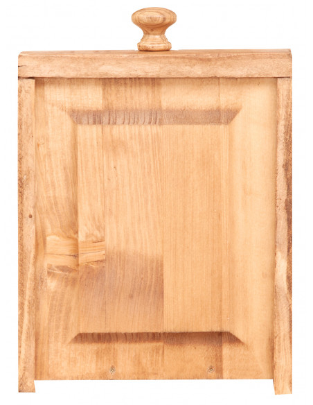 Mesa consola country em madeira maciça de limão, acabamento natural 73x36x75 cm