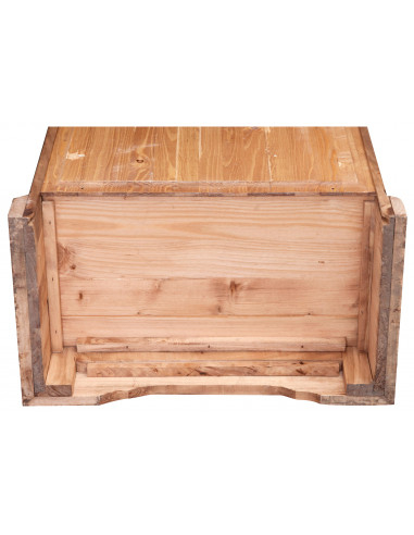 Stipo Country in legno massello di tiglio finitura naturale 72x40x173 cm Stipo Country in legno massello di tiglio finitura naturale 72x40x173 cm