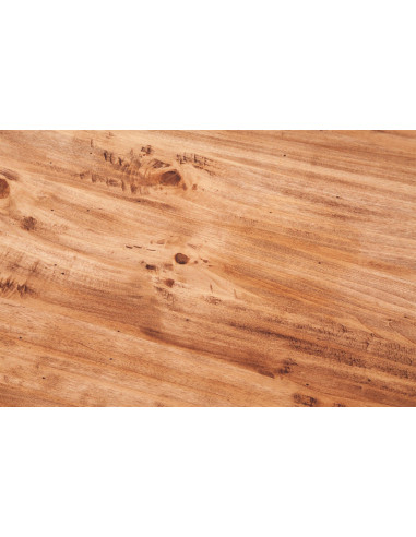 Mesa de centro country em madeira maciça de limão, acabamento natural 90x90x45 cm Mesa de centro country em madeira maciça de limão, acabamento natural 90x90x45 cm