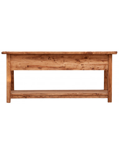 Móvel TV country em madeira maciça de cal, acabamento natural 110x40x50 cm Móvel TV country em madeira maciça de cal, acabamento natural 110x40x50 cm