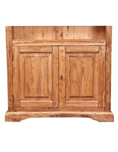 Estante em madeira maciça de lima, acabamento natural, 108x38x211 cm Estante em madeira maciça de lima, acabamento natural, 108x38x211 cm