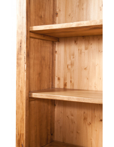 Libreria in legno massello di tiglio finitura naturale 108x38x211 cm Libreria in legno massello di tiglio finitura naturale 108x38x211 cm