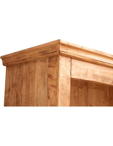 Libreria in legno massello di tiglio finitura naturale 108x38x211 cm Libreria in legno massello di tiglio finitura naturale 108x38x211 cm