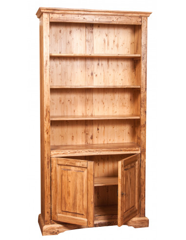Libreria in legno massello di tiglio finitura naturale 108x38x211 cm Libreria in legno massello di tiglio finitura naturale 108x38x211 cm
