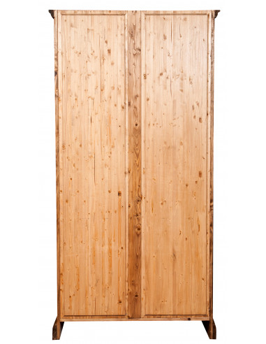 Estante em madeira maciça de lima, acabamento natural, 108x38x211 cm Estante em madeira maciça de lima, acabamento natural, 108x38x211 cm