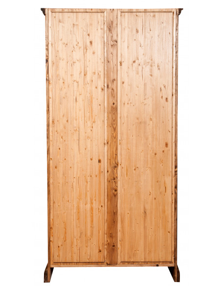 Estante em madeira maciça de lima, acabamento natural, 108x38x211 cm
