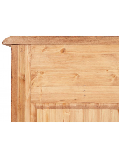 Mesa de cabeceira do país em madeira de cal sólida acabamento natural 51x30x74 cm Mesa de cabeceira do país em madeira de cal sólida acabamento natural 51x30x74 cm