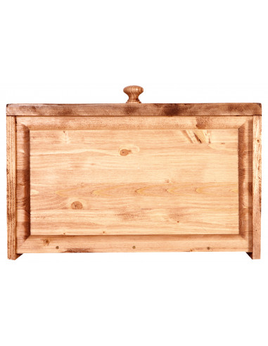 Comodino Country in legno massello di tiglio  finitura naturale 51x30x74 cm Comodino Country in legno massello di tiglio  finitura naturale 51x30x74 cm