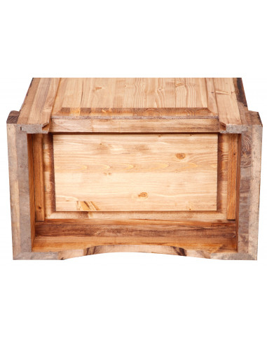 Mesa de cabeceira do país em madeira de cal sólida acabamento natural 51x30x74 cm Mesa de cabeceira do país em madeira de cal sólida acabamento natural 51x30x74 cm