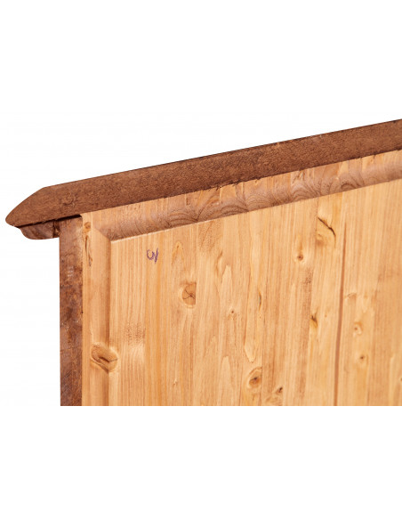 Credenza Country in legno massello di tiglio finitura naturale 180x58x105 cm