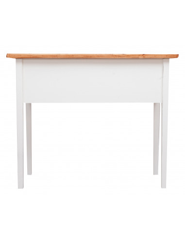 Back of the table two-colored writing desk in solid linden wood handmade by Biscottini.it Back of the table two-colored writing desk in solid linden wood handmade by Biscottini.it