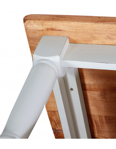 Mesa de centro country em madeira maciça de limão, acabamento em nogueira, 90x90x45 cm Mesa de centro country em madeira maciça de limão, acabamento em nogueira, 90x90x45 cm