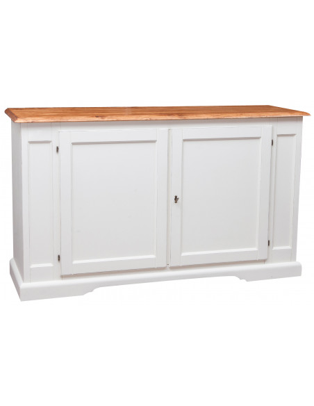 Campo sideboard em madeira maciça linden estrutura branco natural finish 180x58x105 cm