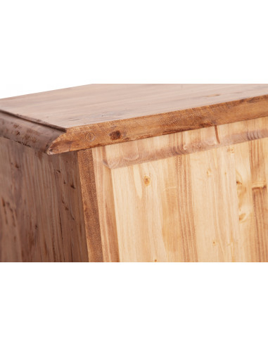 Cassettiera Country in legno massello di tiglio finitura naturale 170x40x100 cm Cassettiera Country in legno massello di tiglio finitura naturale 170x40x100 cm