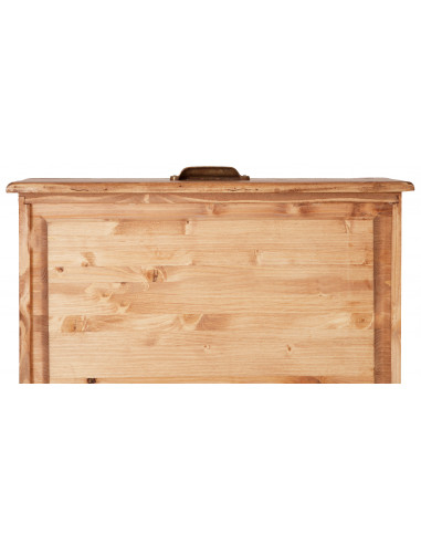 Cassettiera Country in legno massello di tiglio finitura naturale 170x40x100 cm Cassettiera Country in legno massello di tiglio finitura naturale 170x40x100 cm