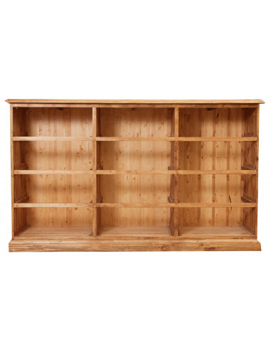 Cassettiera Country in legno massello di tiglio finitura naturale 170x40x100 cm Cassettiera Country in legno massello di tiglio finitura naturale 170x40x100 cm