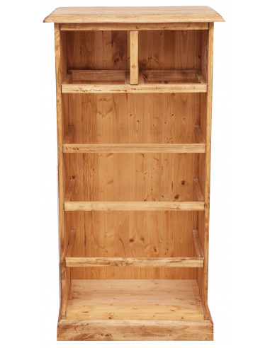 Cassettiera Country in legno massello di tiglio finitura naturale 63x41x120 cm Cassettiera Country in legno massello di tiglio finitura naturale 63x41x120 cm