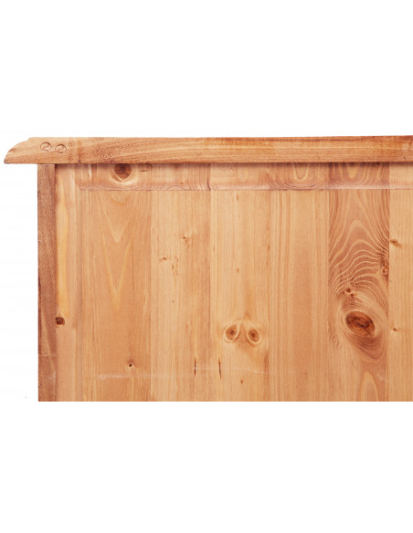 Cassettiera Country in legno massello di tiglio finitura naturale 63x41x120 cm