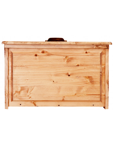 Chef country em madeira maciça de acabamento natural de Linden 116x41x100 cm Chef country em madeira maciça de acabamento natural de Linden 116x41x100 cm