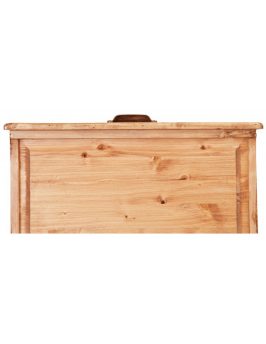 Chef country em madeira maciça de acabamento natural de Linden 116x41x100 cm Chef country em madeira maciça de acabamento natural de Linden 116x41x100 cm