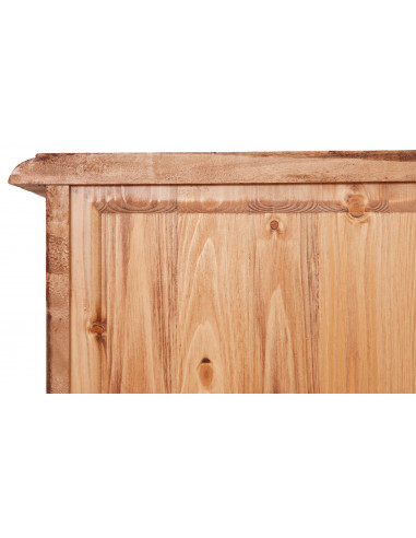 Cassettiera Country in legno massello di tiglio finitura naturale 116x41x100 cm Cassettiera Country in legno massello di tiglio finitura naturale 116x41x100 cm