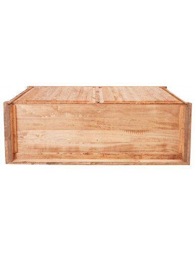 Chef country em madeira maciça de acabamento natural de Linden 116x41x100 cm Chef country em madeira maciça de acabamento natural de Linden 116x41x100 cm