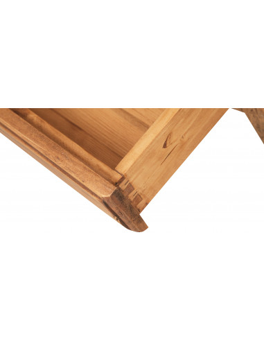 Comodino Country in legno massello di tiglio finitura naturale 56x36x66 cm Comodino Country in legno massello di tiglio finitura naturale 56x36x66 cm