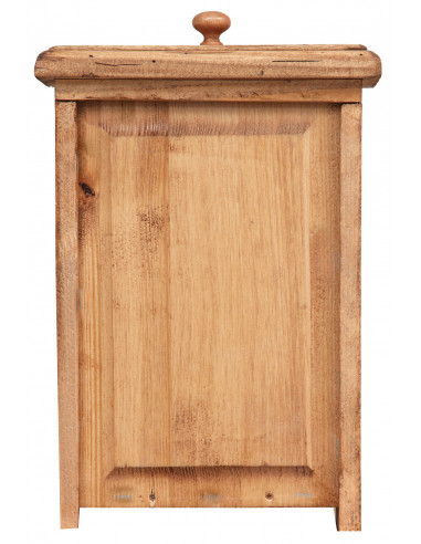 Comodino Country in legno massello di tiglio finitura naturale 56x36x66 cm Comodino Country in legno massello di tiglio finitura naturale 56x36x66 cm