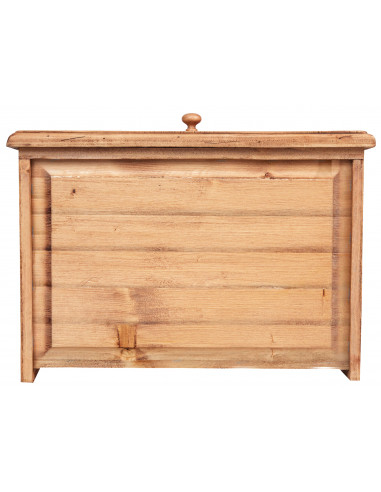 Comodino Country in legno massello di tiglio finitura naturale 56x36x66 cm Comodino Country in legno massello di tiglio finitura naturale 56x36x66 cm