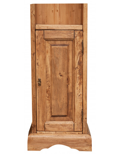 Piccola libreria in legno massello di tiglio finitura naturale 40x30x196 cm Piccola libreria in legno massello di tiglio finitura naturale 40x30x196 cm