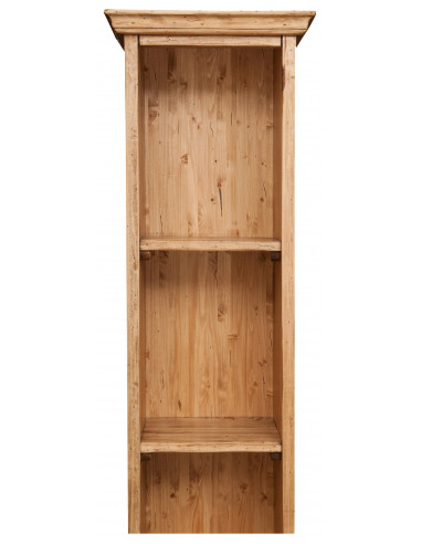 Piccola libreria in legno massello di tiglio finitura naturale 40x30x196 cm Piccola libreria in legno massello di tiglio finitura naturale 40x30x196 cm