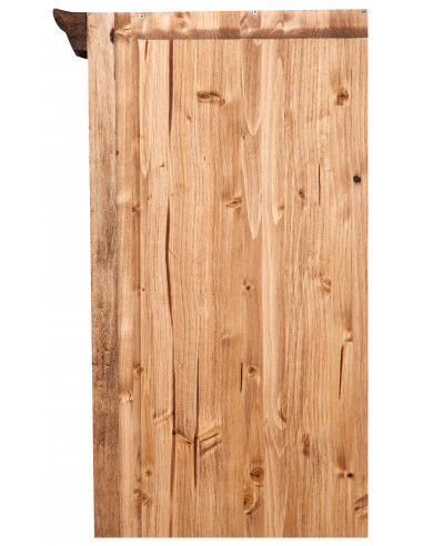 Piccola libreria in legno massello di tiglio finitura naturale 40x30x196 cm Piccola libreria in legno massello di tiglio finitura naturale 40x30x196 cm