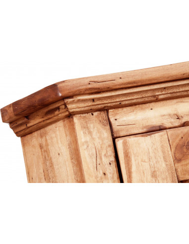 Angoliera Country in legno massello di tiglio finitura naturale 50x50x184 cm Angoliera Country in legno massello di tiglio finitura naturale 50x50x184 cm