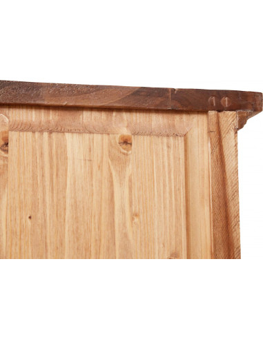 Angoliera Country in legno massello di tiglio finitura naturale 50x50x184 cm Angoliera Country in legno massello di tiglio finitura naturale 50x50x184 cm