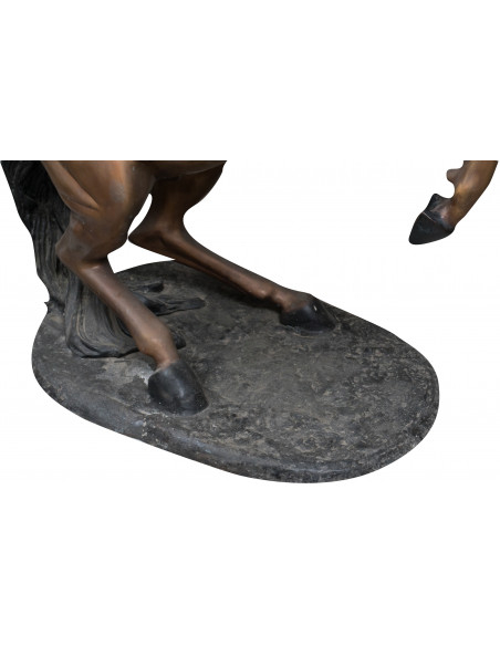 Cavallo in fusione di bronzo L125xPR62xH154 cm - Base