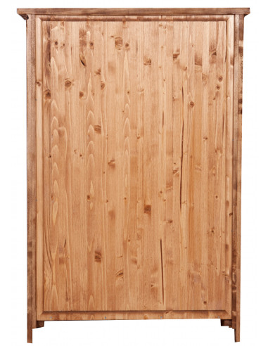 Piccola libreria Country in legno massello di tiglio finitura naturale 68x25x98 cm Piccola libreria Country in legno massello di tiglio finitura naturale 68x25x98 cm