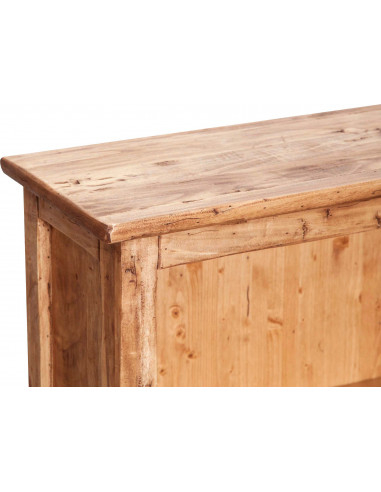 Piccola libreria Country in legno massello di tiglio finitura naturale 68x25x98 cm Piccola libreria Country in legno massello di tiglio finitura naturale 68x25x98 cm