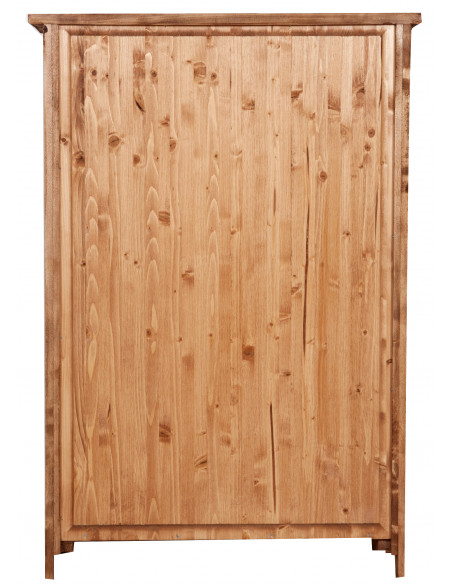 Stipetto Country in legno massello di tiglio finitura naturale 68x25x98 cm
