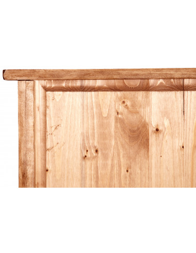 Vetrina Credenza Country in legno massello di tiglio finitura naturale 68x25x130 cm Vetrina Credenza Country in legno massello di tiglio finitura naturale 68x25x130 cm